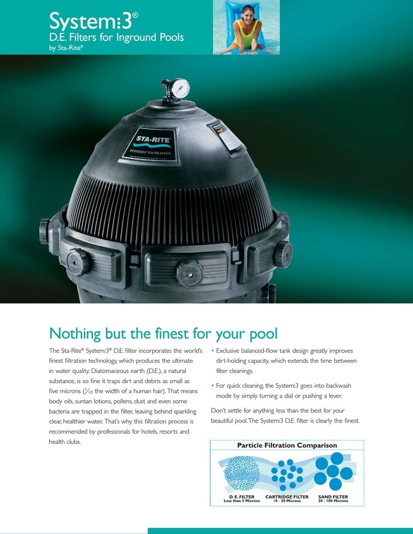 STA-RITE VERTICAL GRID DE FILTERS S7D75 Specifications