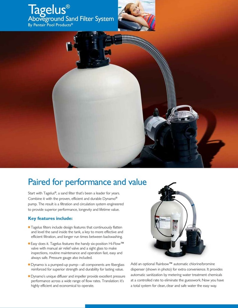 Pentair Pool Products Tagelus User manual