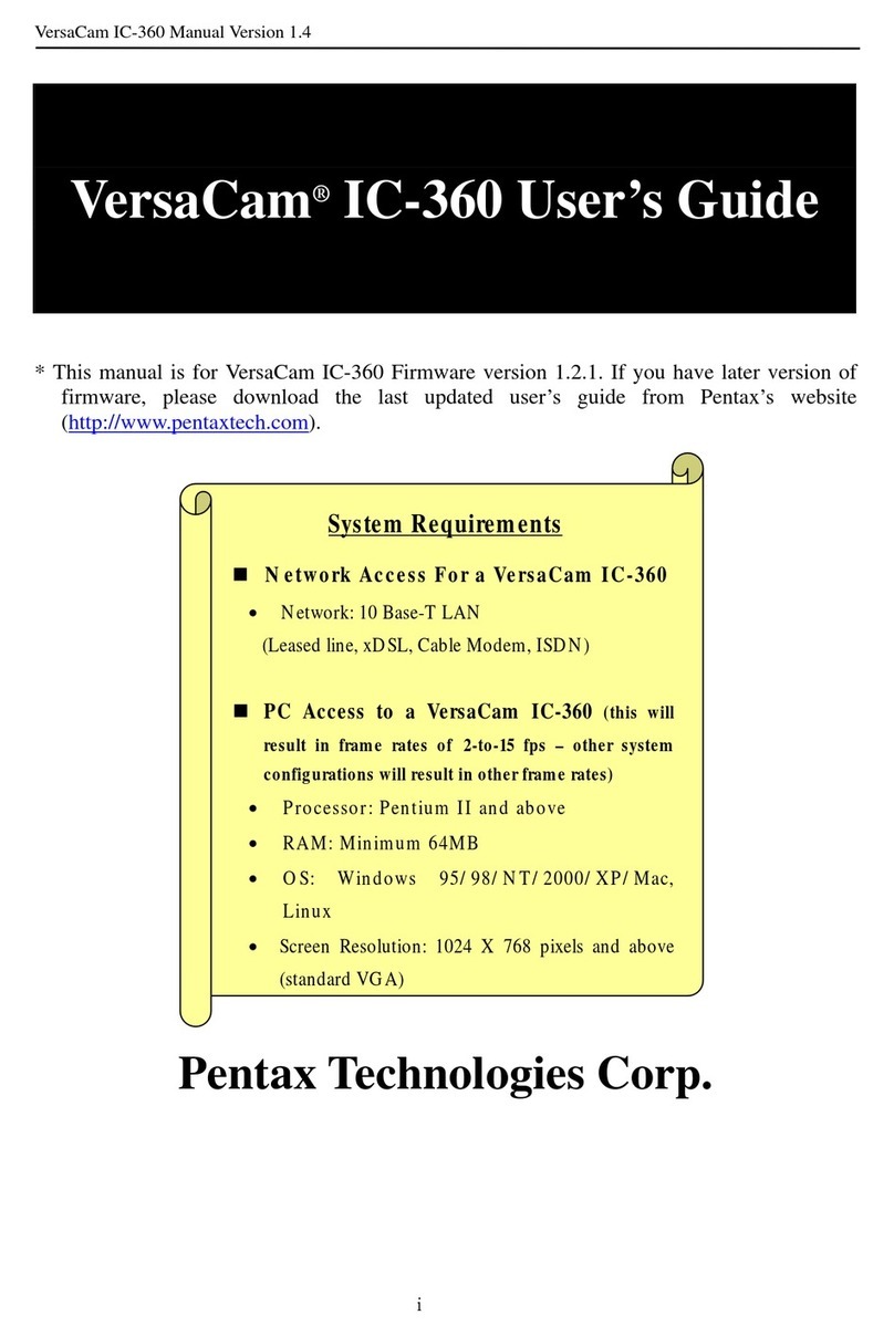 Pentax VersaCam IC-360 user guide