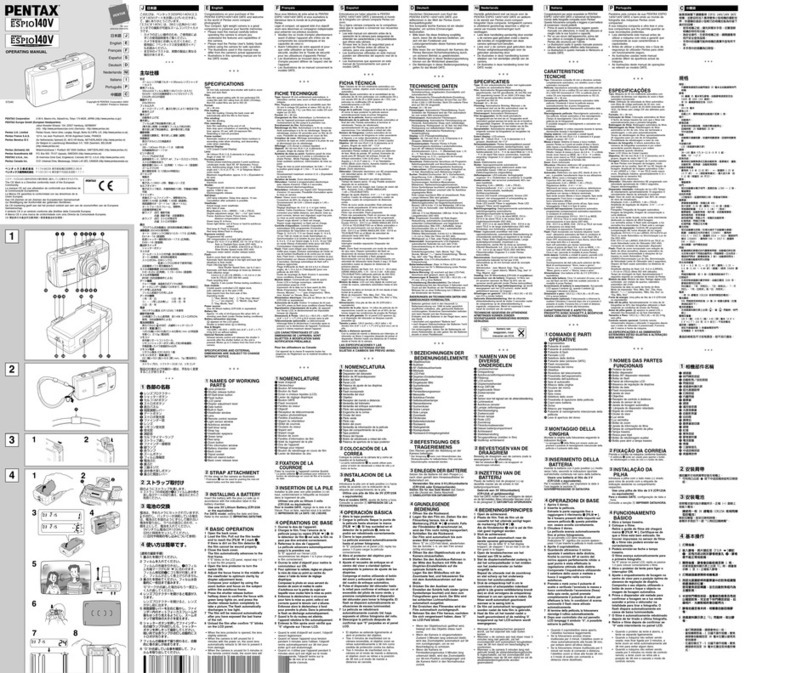 Pentax Optio P70 User manual