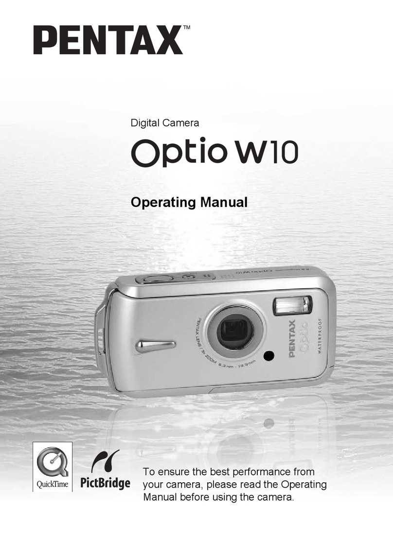 Pentax Optio W10 operating manual