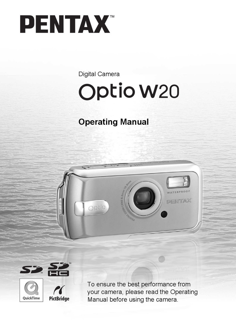 Pentax Optio W20 operating manual