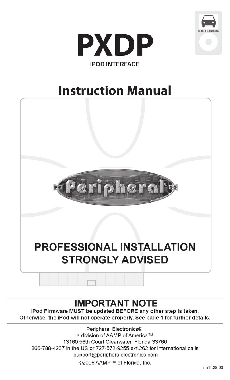 Peripheral Electronics MP3 Player Accessories instruction manual