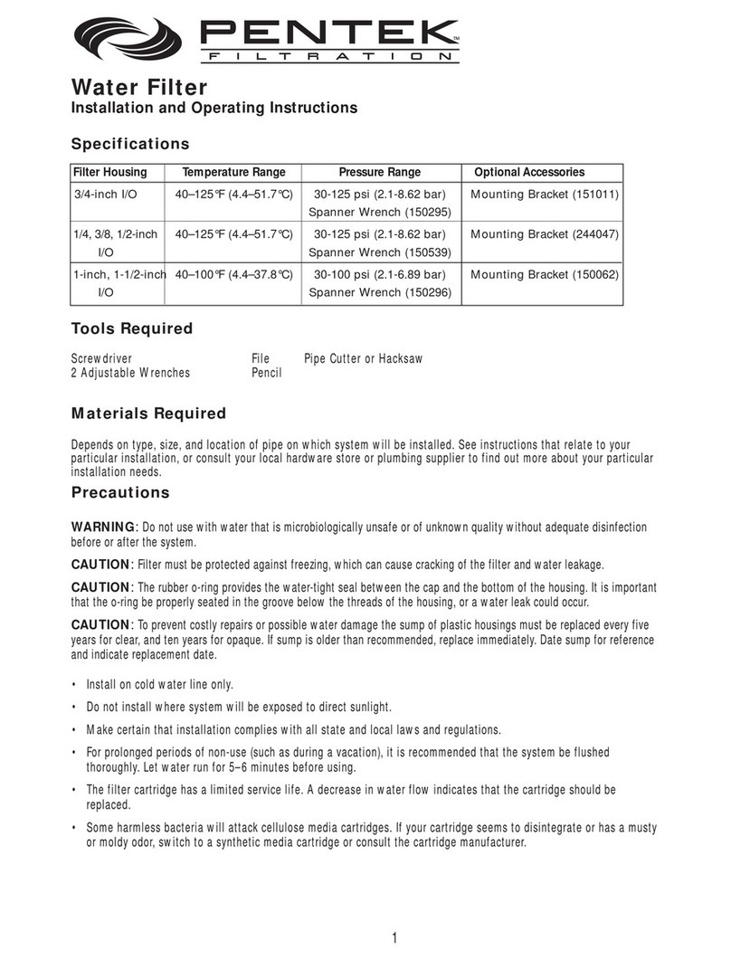 Pentek Water Dispenser User manual