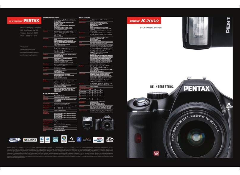 Pentax K2000 - Digital Camera SLR User manual