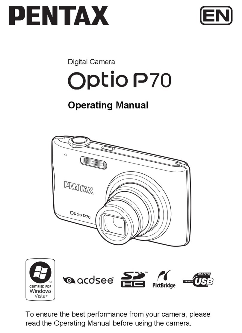 Pentax Optio P70 operating manual