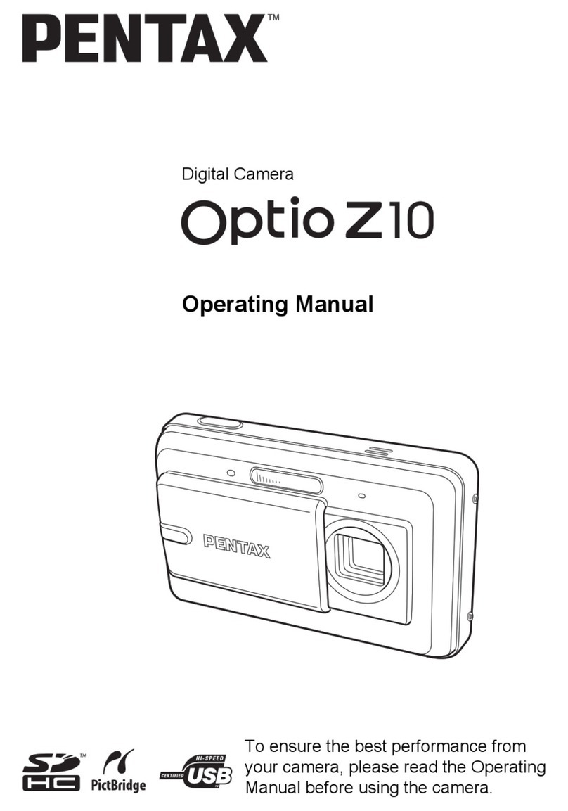 Pentax Optio - Z10 Digital Camera operating manual
