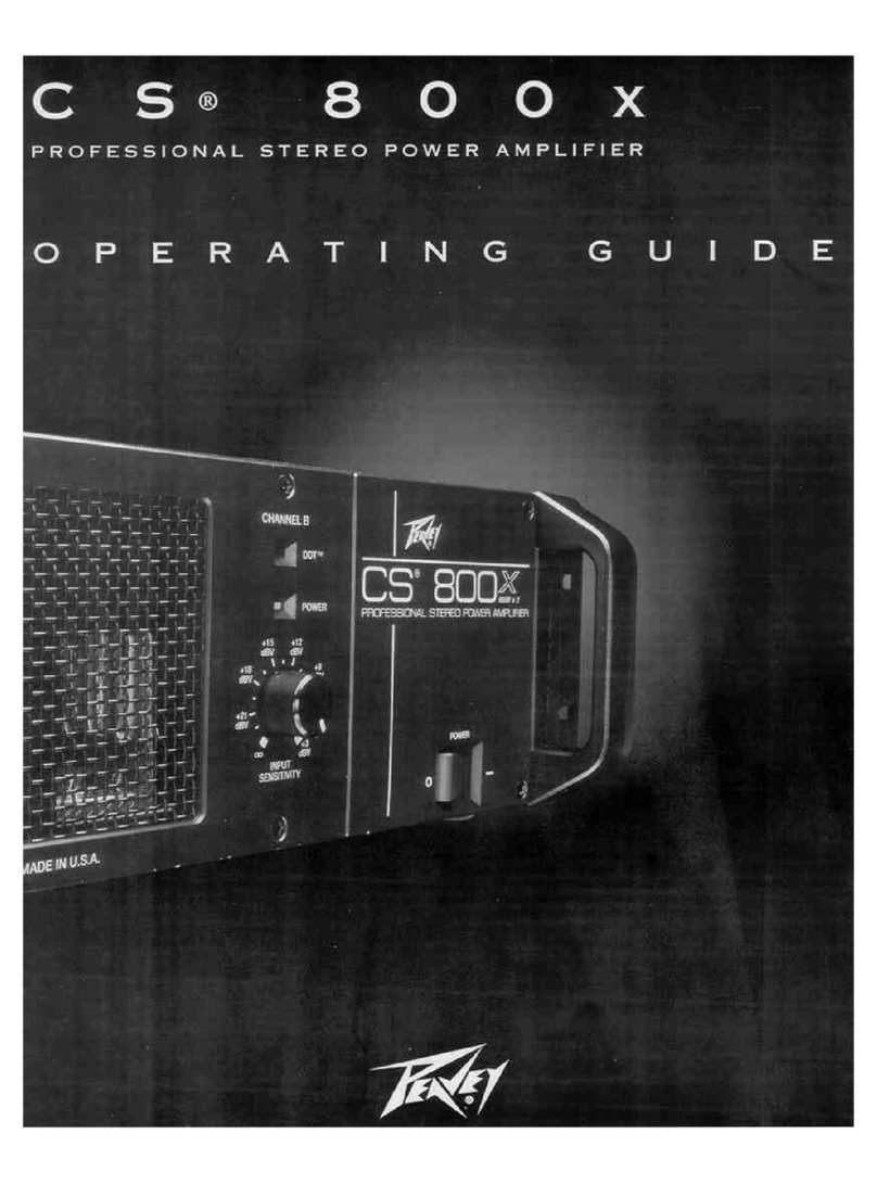 Peavey CS 800X operating guide