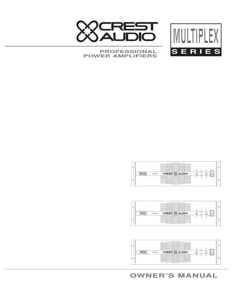 Crest Audio Multiplex Series User manual