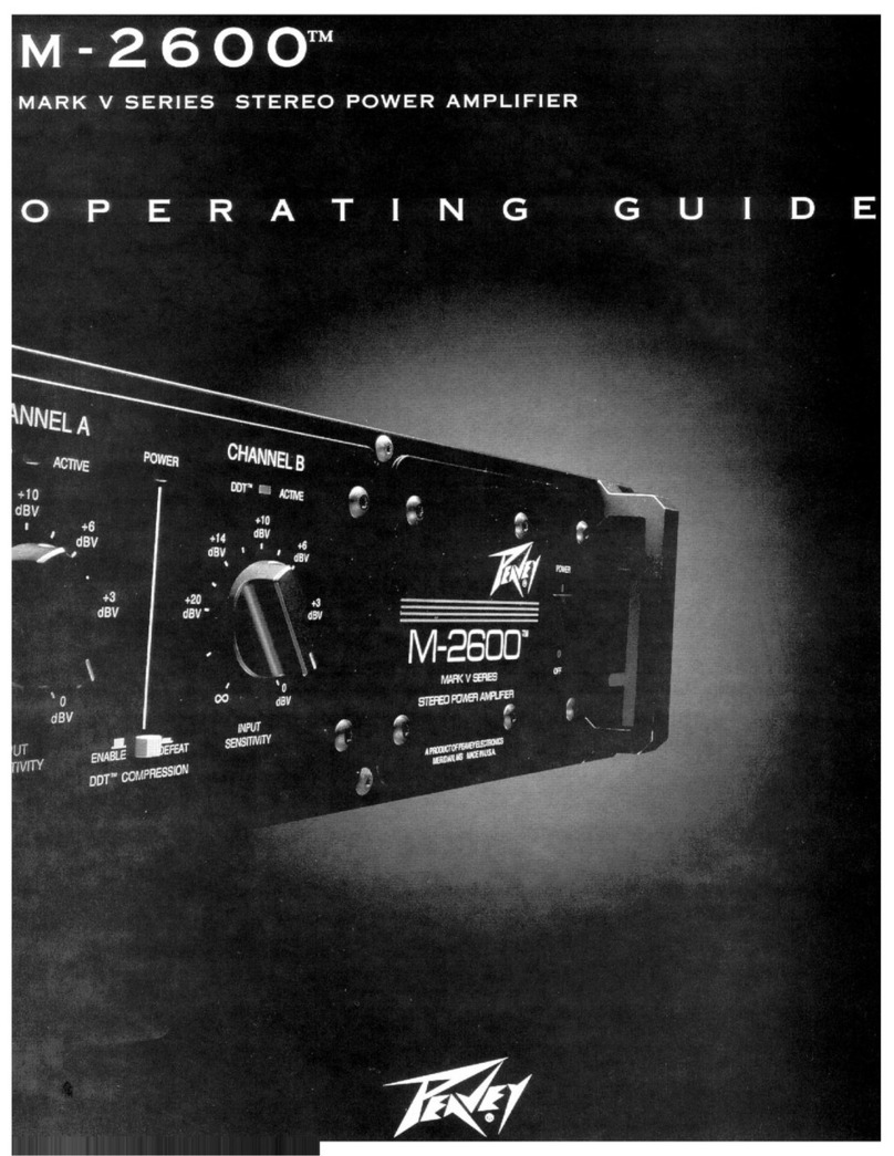 Peavey M-2600 User manual