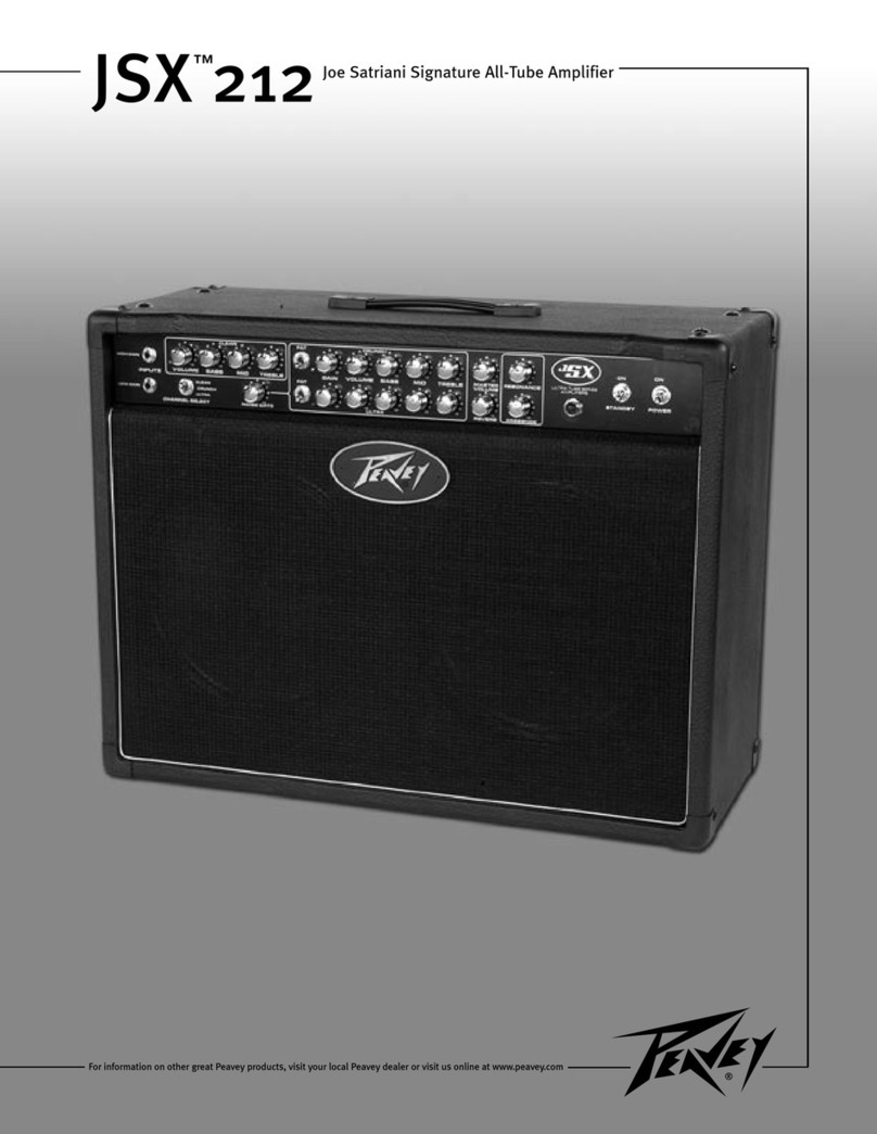 Peavey JSX 212 owner's manual