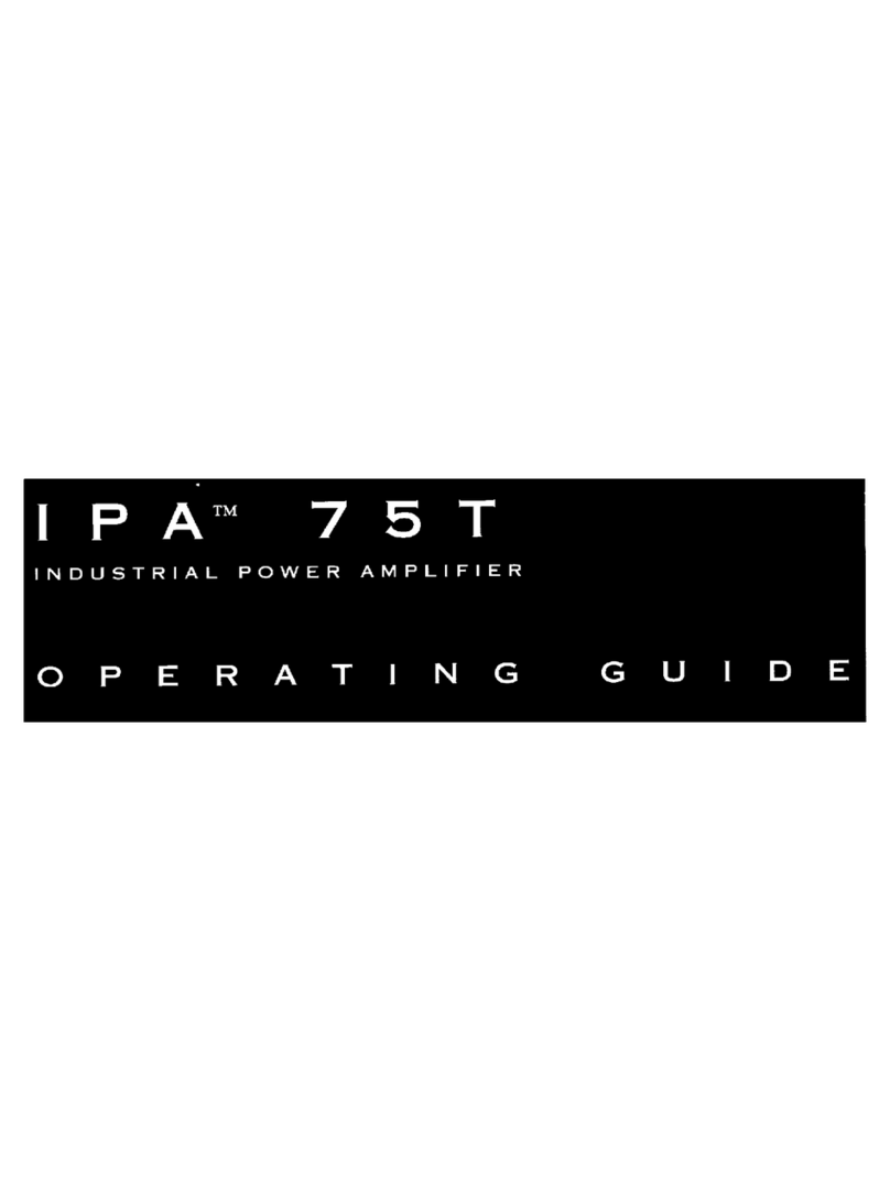 Peavey IPS 75 T operating guide