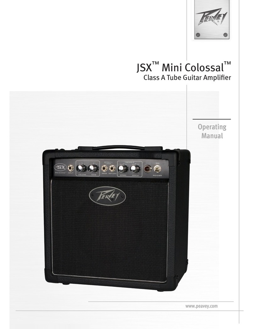 Peavey JSX JSX Mini Colossal User manual