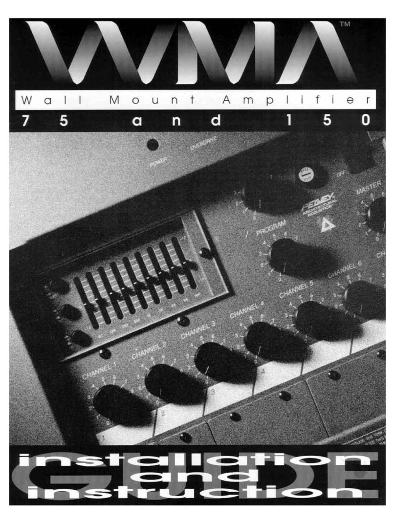 Peavey WMA 75 Quick guide