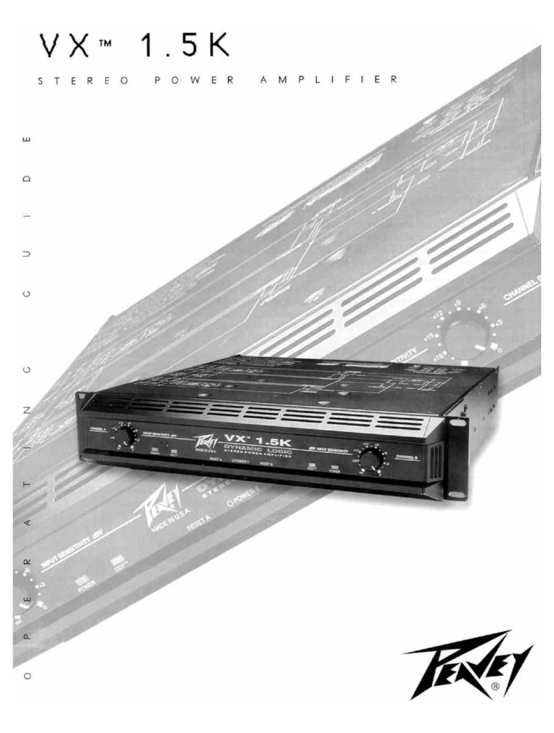 Peavey VX 1.5 K operating guide