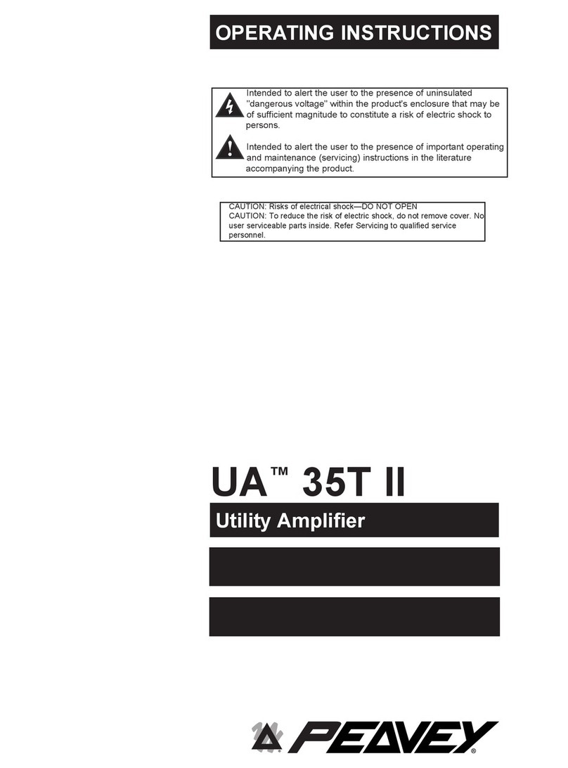 Peavey UA 35T II operating instructions