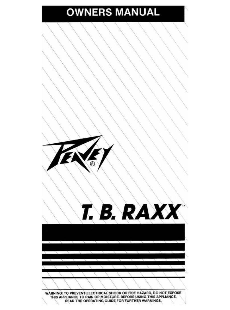 Peavey T.B. RAXX User manual