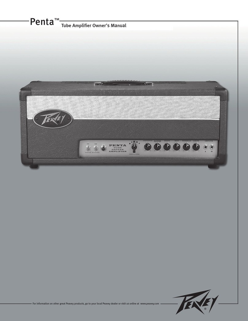 Peavey Penta Penta Tube Amplifier User manual