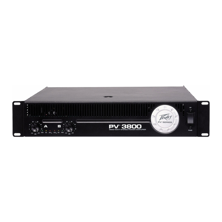 Peavey PV 3800 User manual