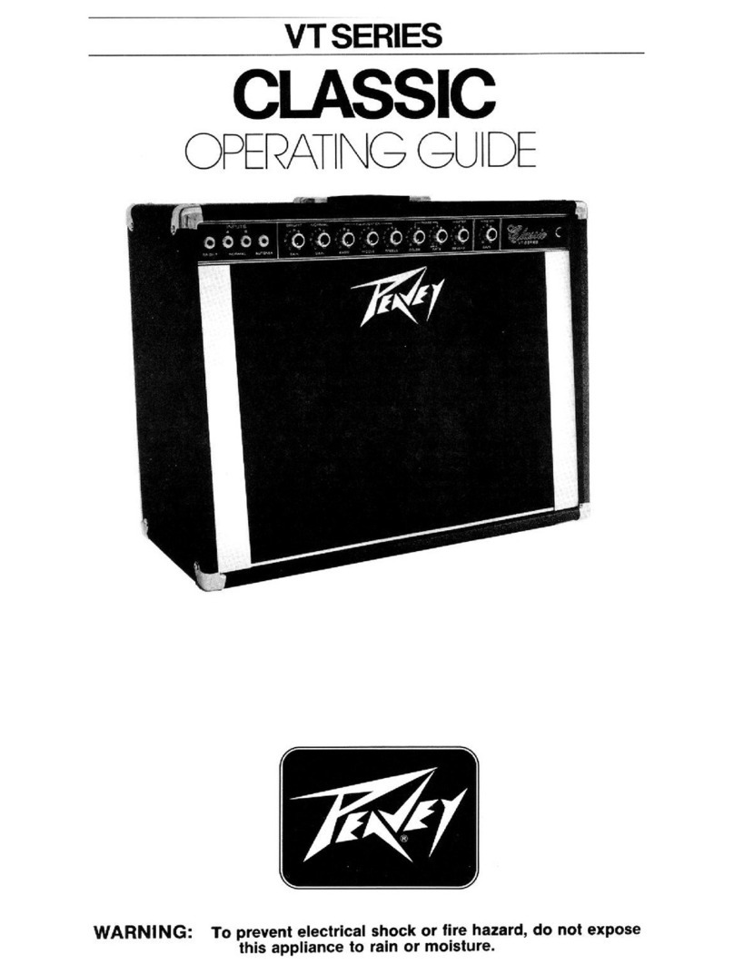 Peavey Classic VT Series User manual