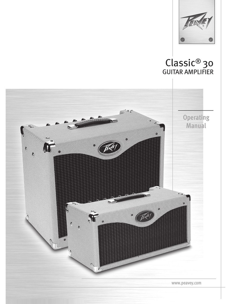 Peavey Classic 30 operating manual