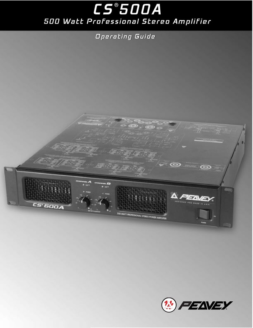 Peavey 80304543 User manual Peavey 80304543 User manual