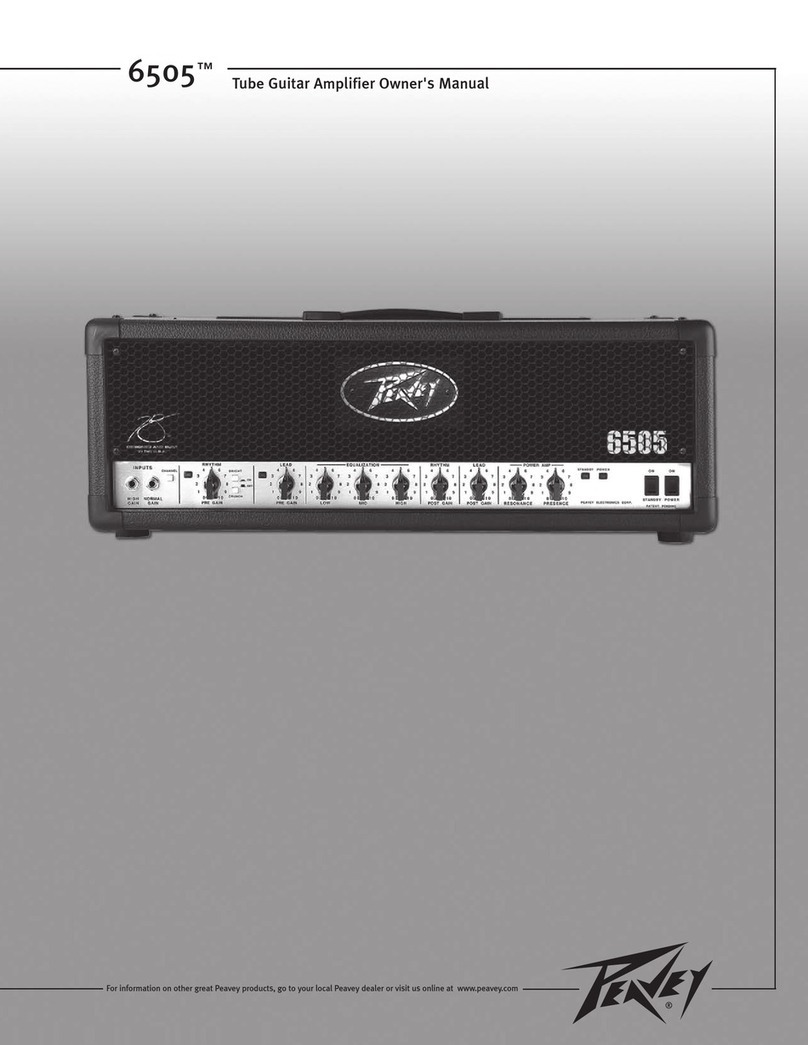 Peavey 6505 PIRANHA User manual