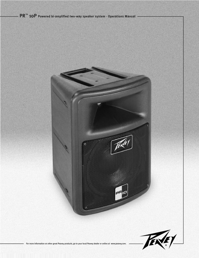 Peavey PR 10P User manual Peavey PR 10P User manual