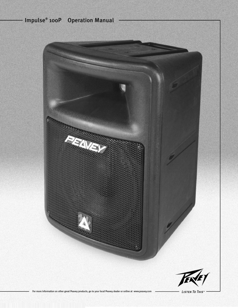 Peavey Impulse 100P User manual