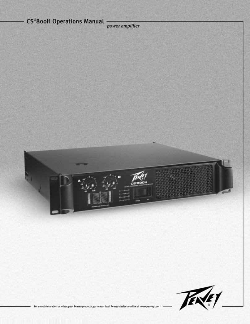 Peavey CS 800H User manual