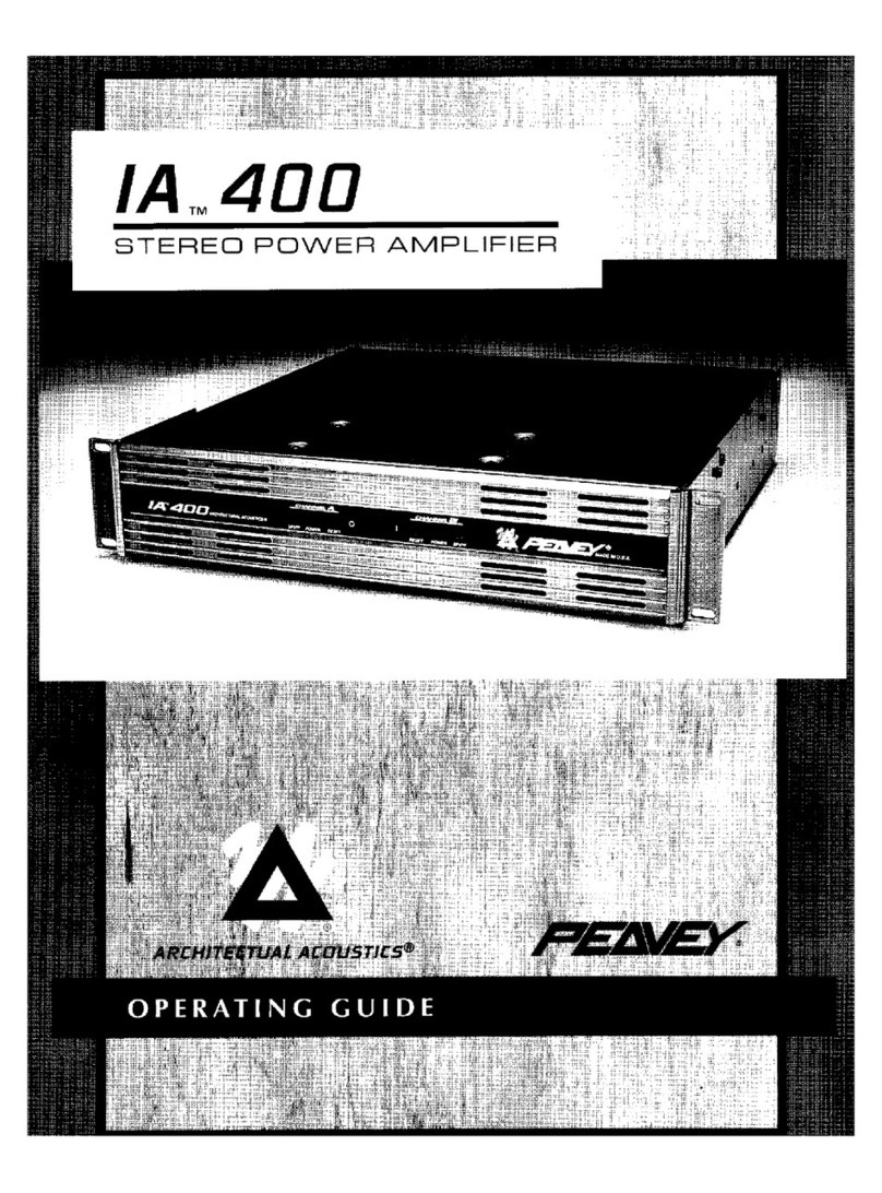 Peavey IA 400 User manual Peavey IA 400 User manual