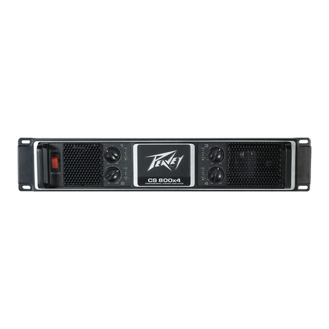 Peavey CS 800x4 User manual Peavey CS 800x4 User manual