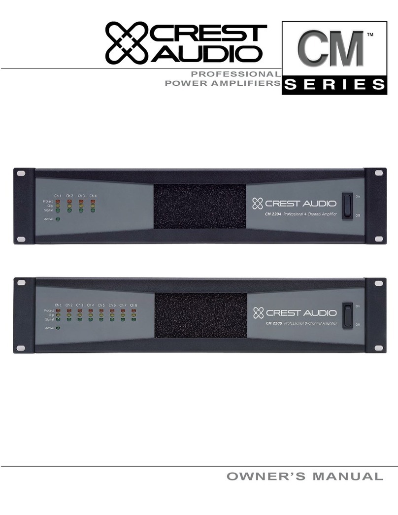 Crest Audio CM 2204 owner's manual