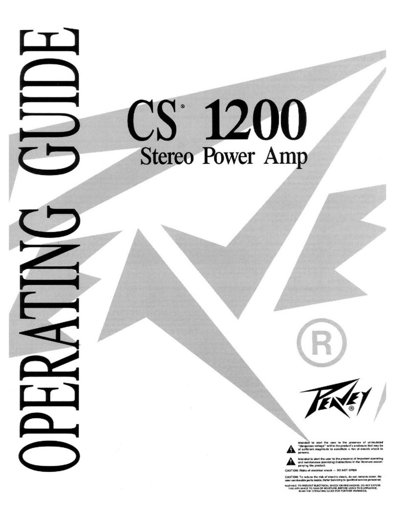 Peavey CS 1200 operating guide