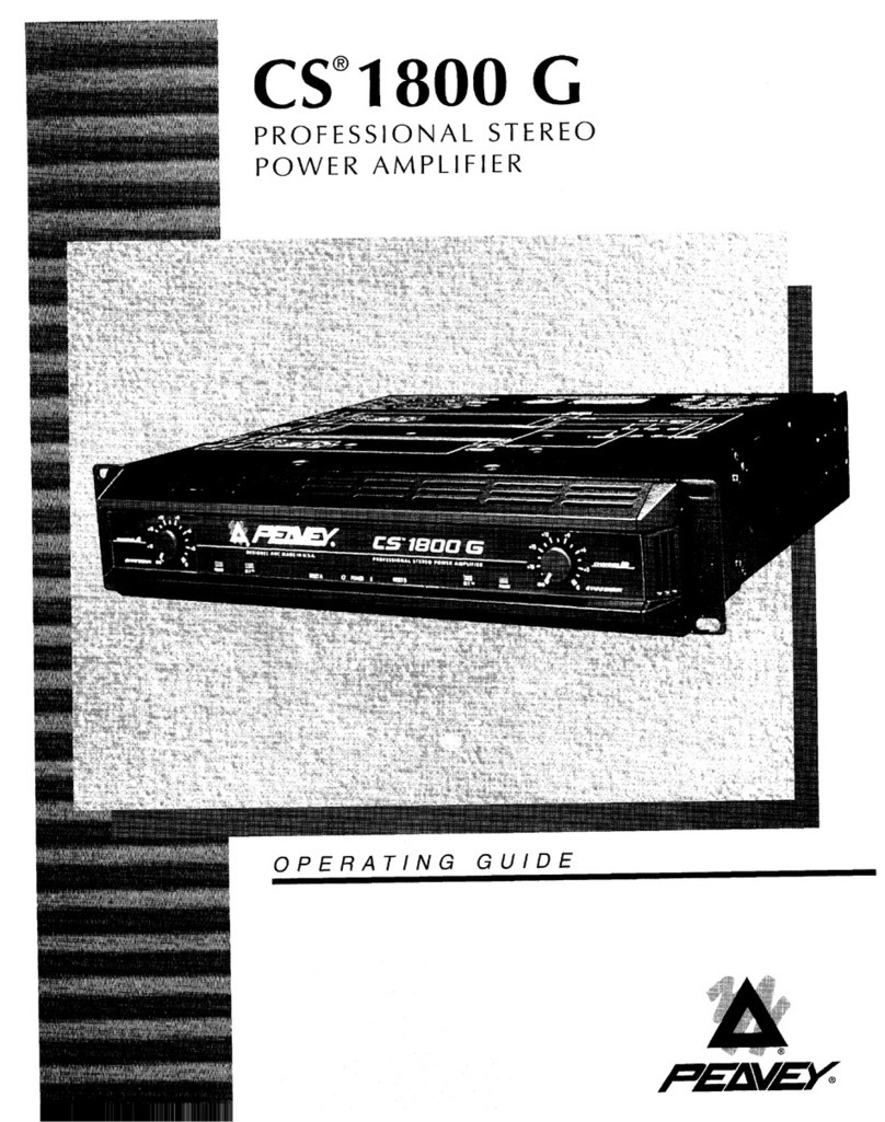 Peavey CS 1800 G User manual
