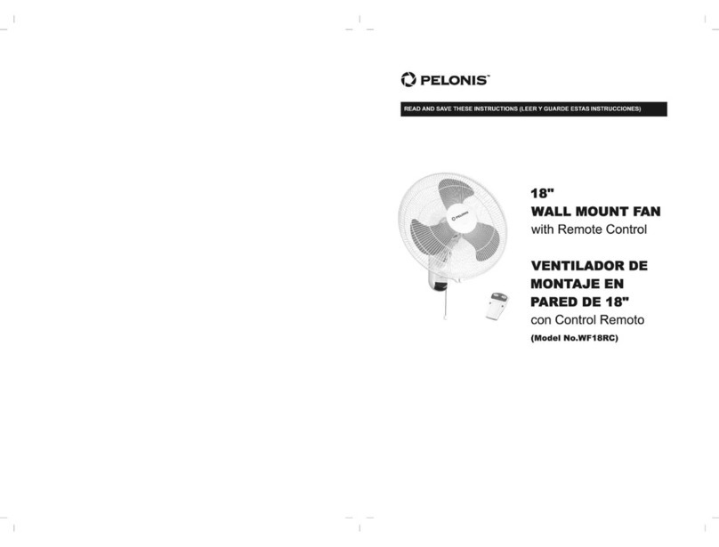 Pelonis WF18RC owner's manual