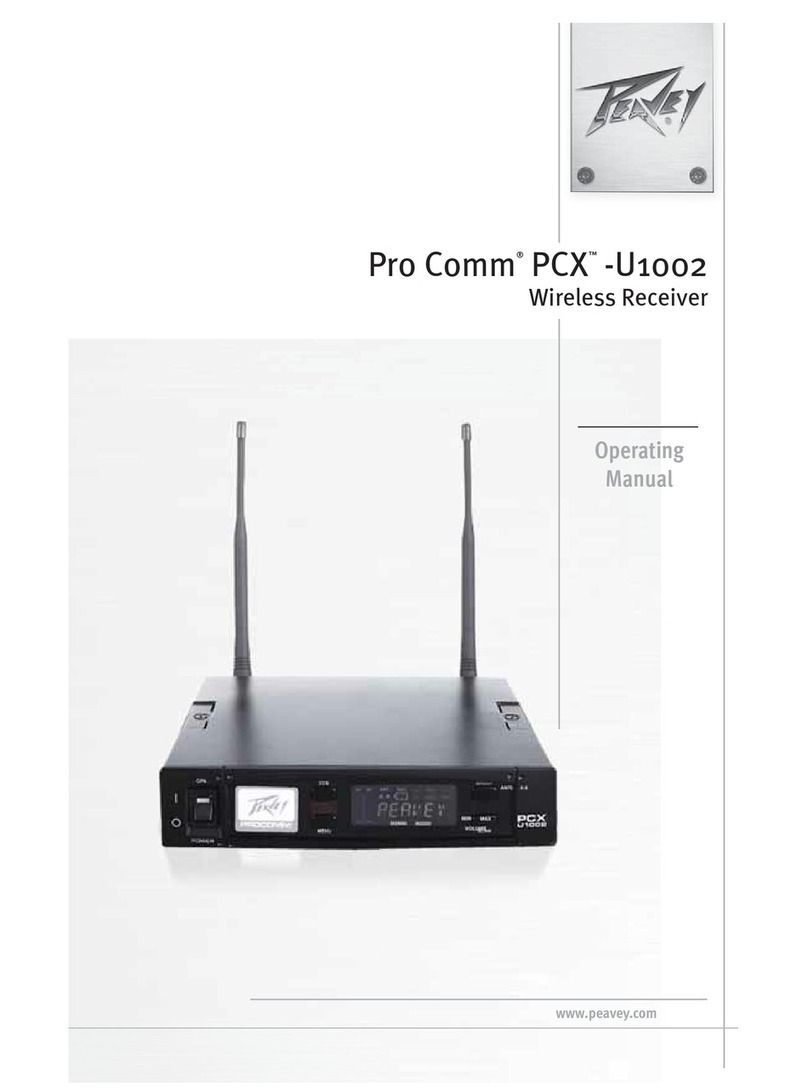 Peavey PRO COMM U1002 User manual