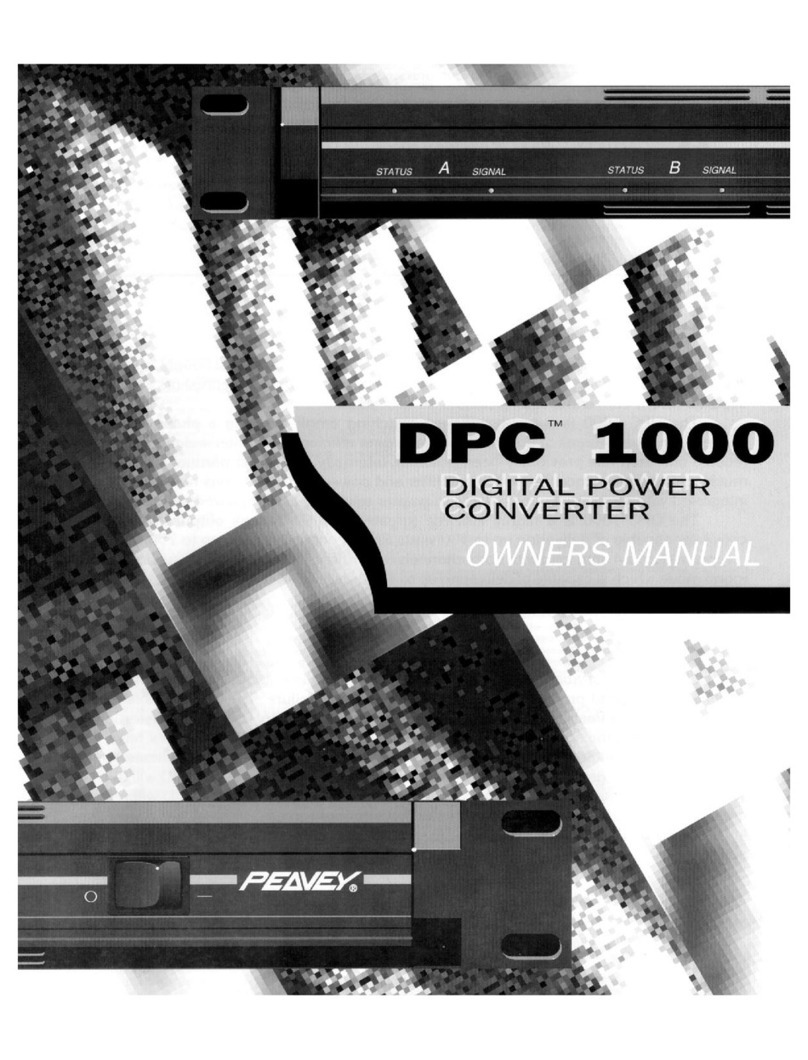 Peavey DPC 1000 User manual