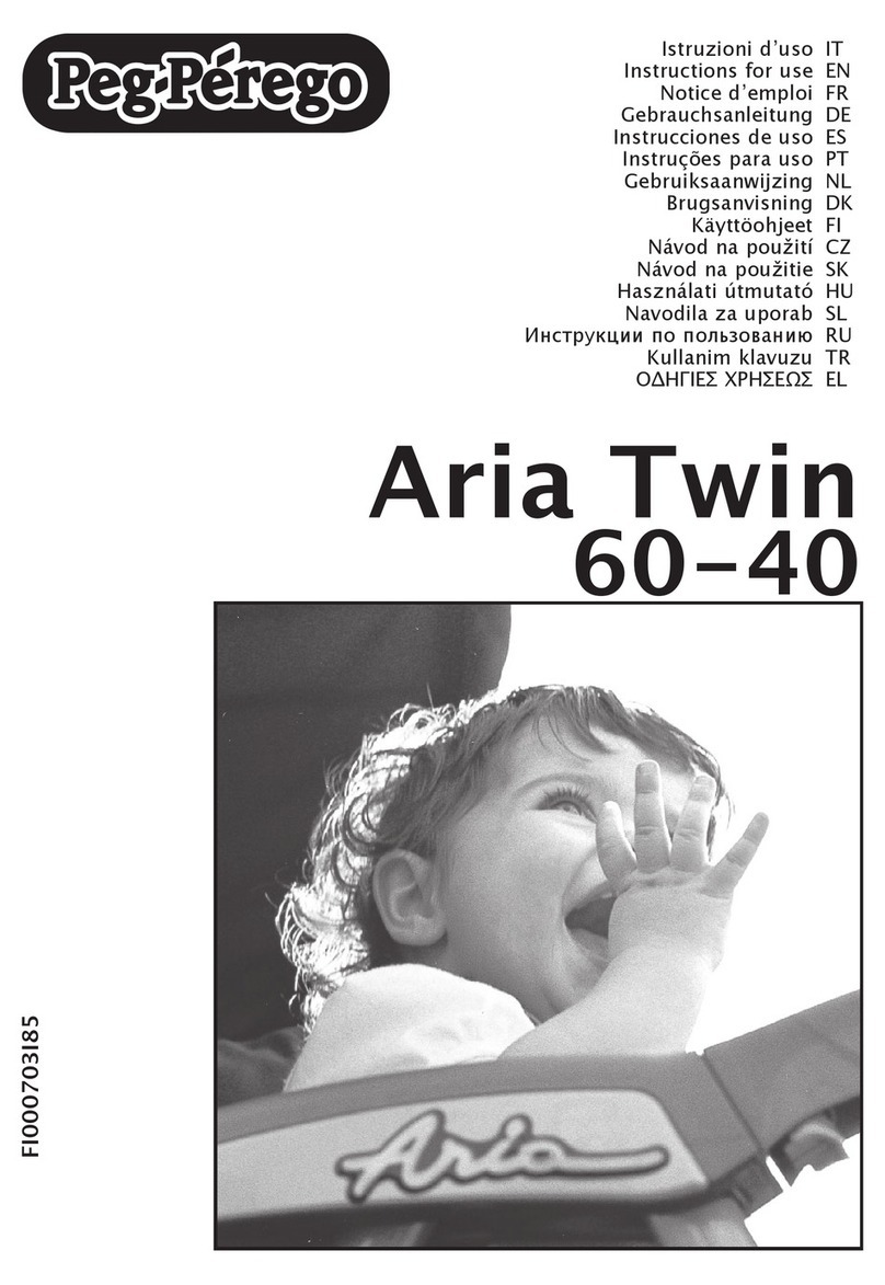 Peg-Perego Aria Twin 60-40 FI000703I85 User manual