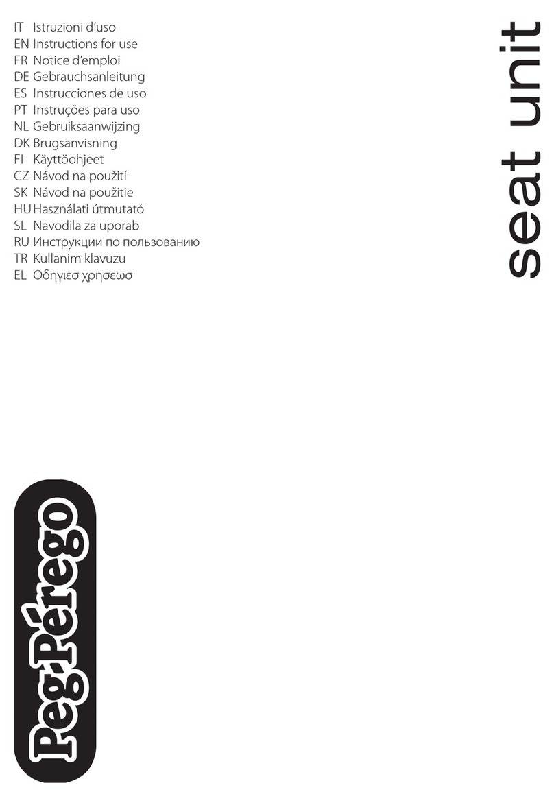 Peg-Perego seat unit Instructions for use