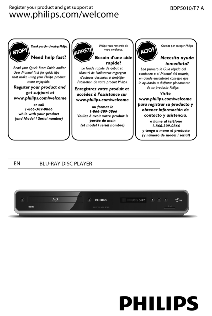 Philips BDP5010/F7 A User manual