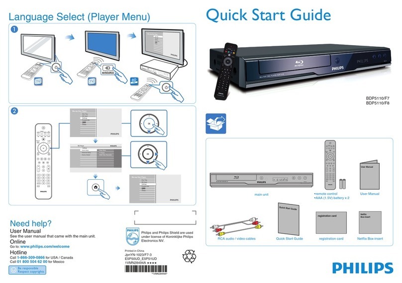 Philips BDP5110/F7 D User manual