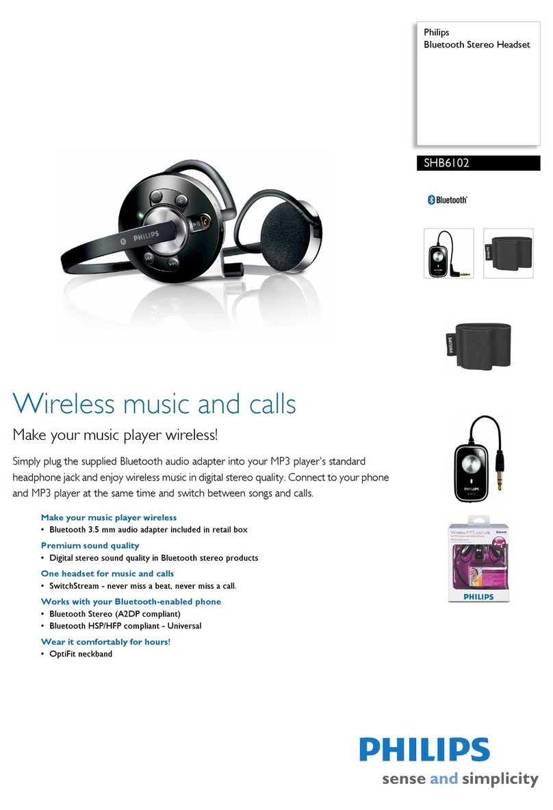Philips SHB6102 User manual Philips SHB6102 User manual