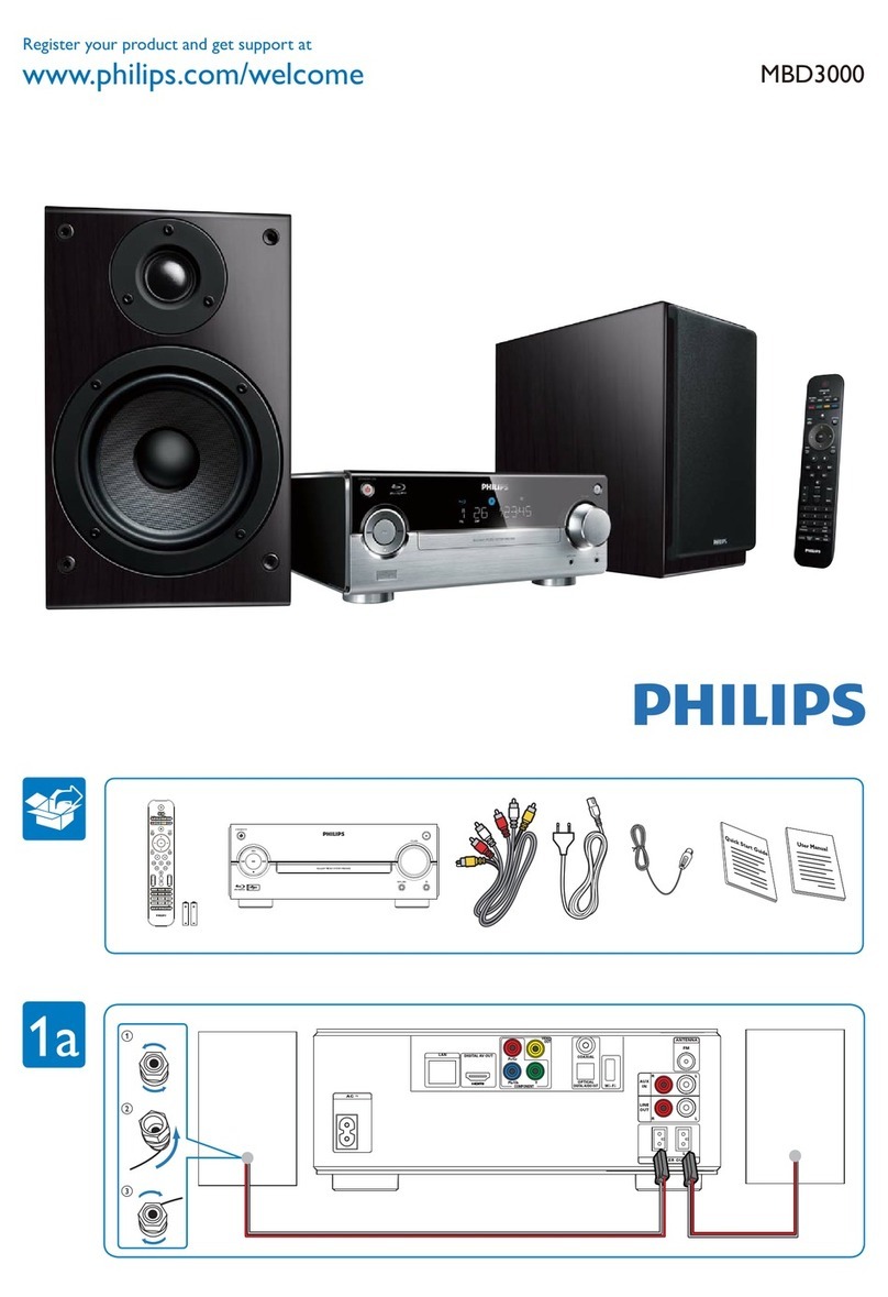 Philips MBD3000 quick start guide