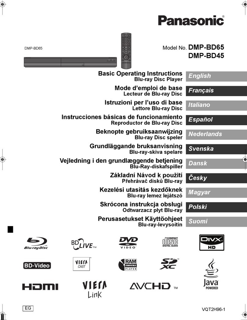 Panasonic DMP-BD65 Technical specifications