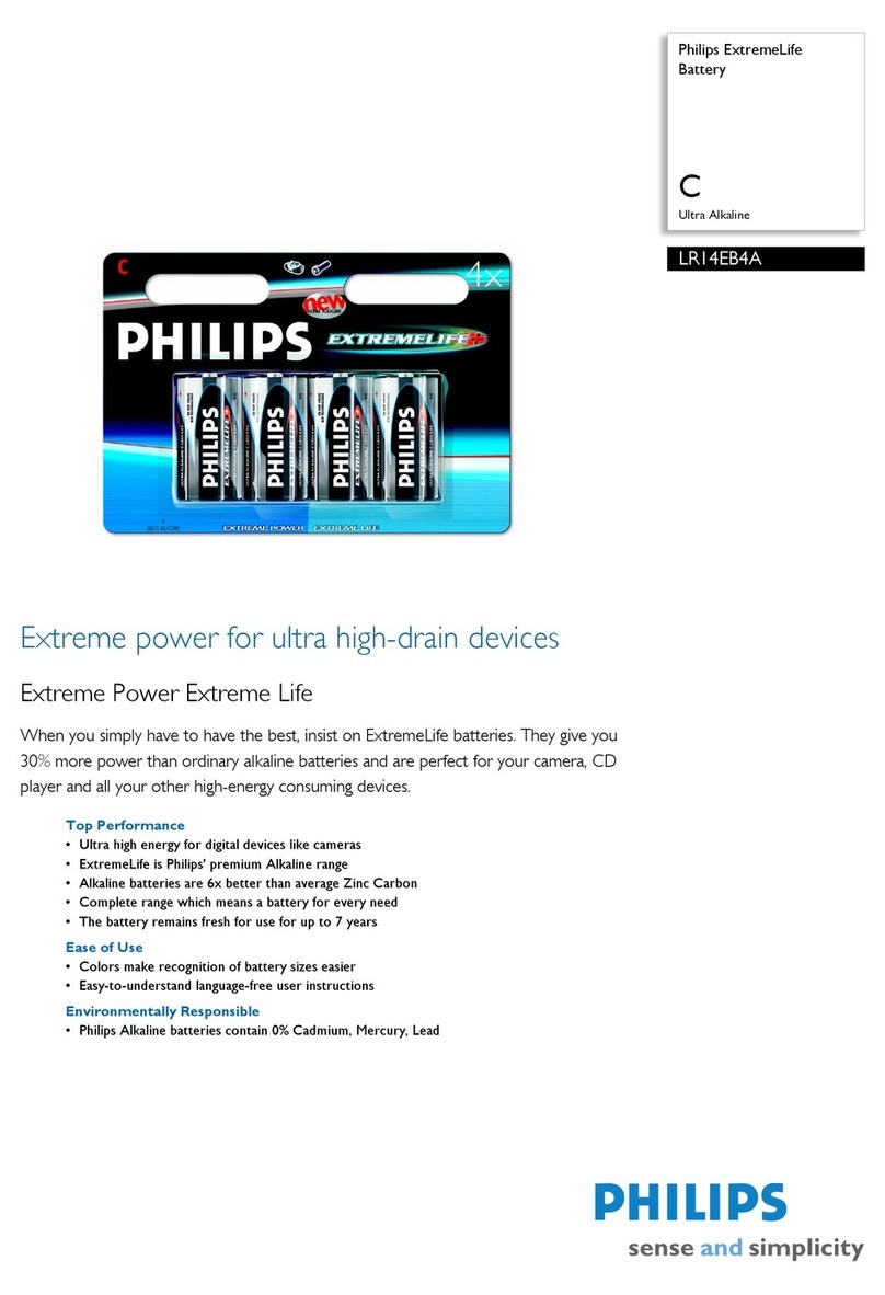 Philips LR14EB4A Specification sheet