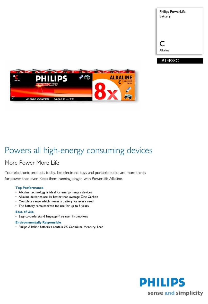 Philips LR14PS8C Specification sheet