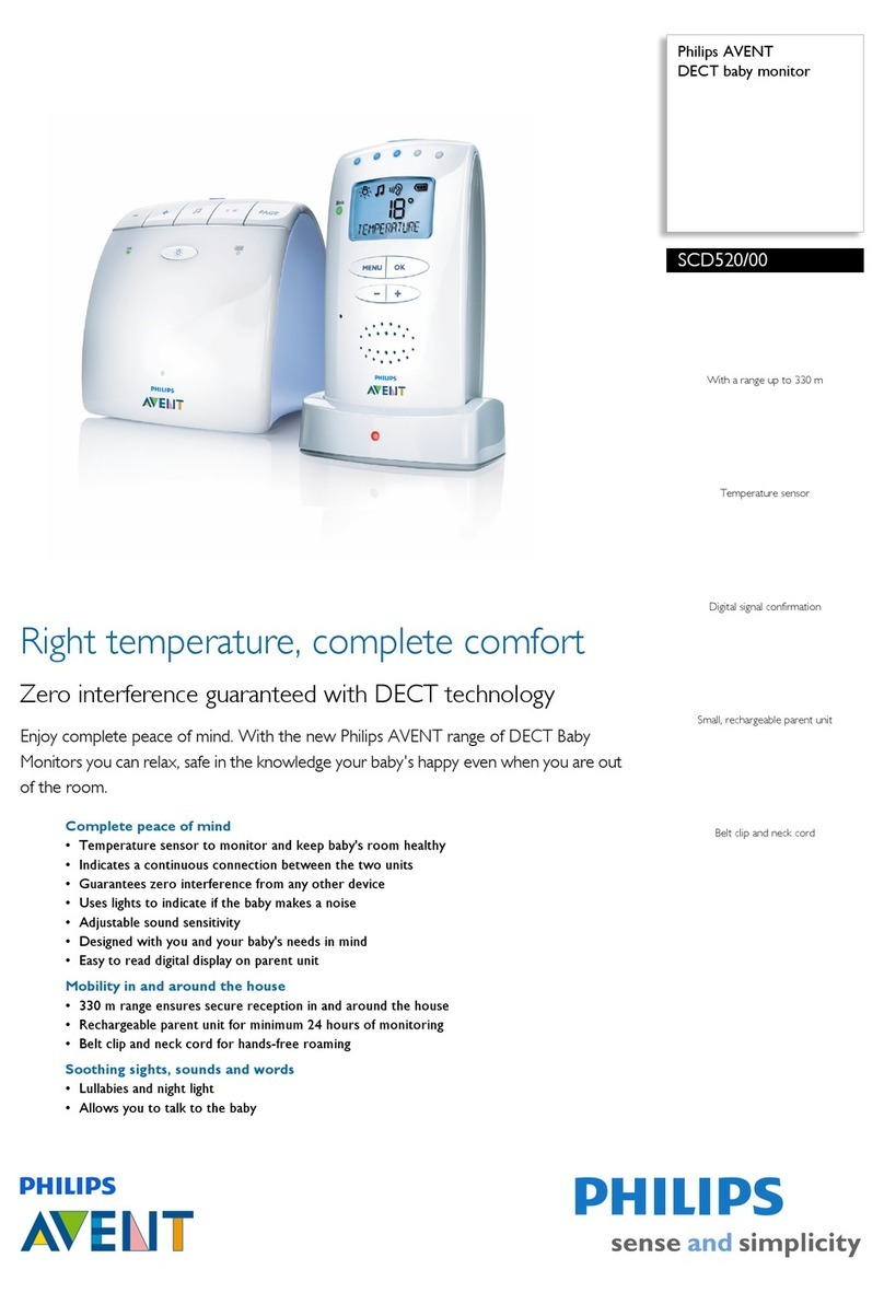 Philips AVENT AVENT DECT SCD520/00 User manual Philips AVENT AVENT DECT SCD520/00 User manual
