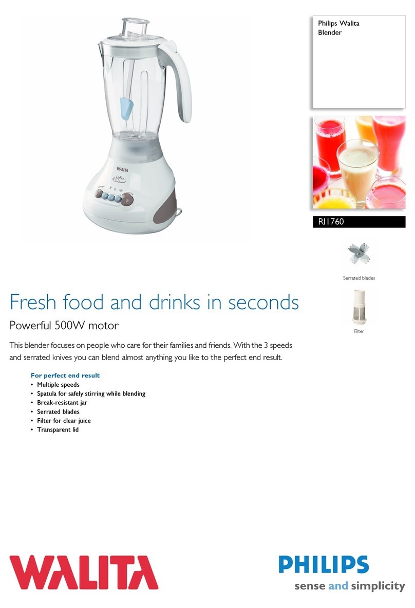 Philips Walita RI1760 User manual