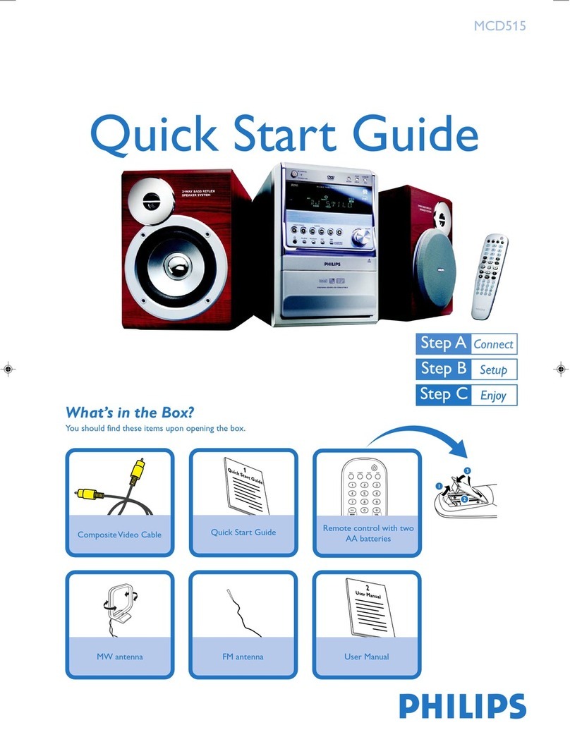 Philips MCD515 quick start guide
